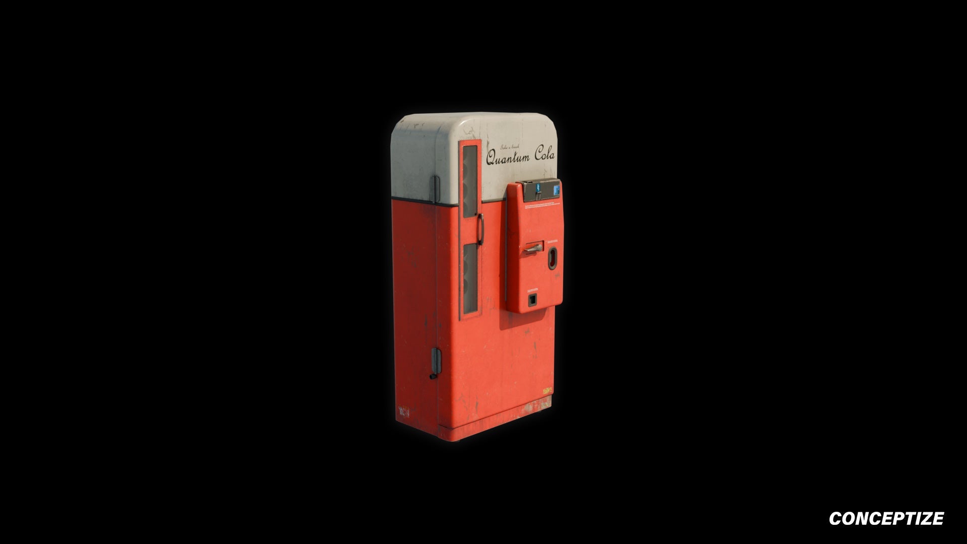 Vending machine 3D model meticulously handcrafted PBR textured optimized for Blender Unreal Engine urban commercial futuristic environments