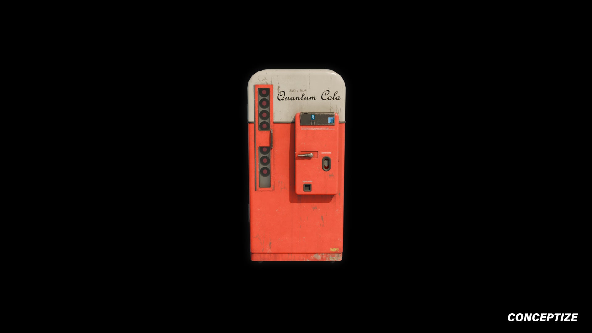Vending machine 3D model meticulously handcrafted PBR textured optimized for Blender Unreal Engine urban commercial futuristic environments