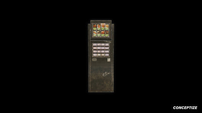 Vending machine 3D model meticulously handcrafted PBR textured optimized for Blender Unreal Engine urban commercial futuristic environments