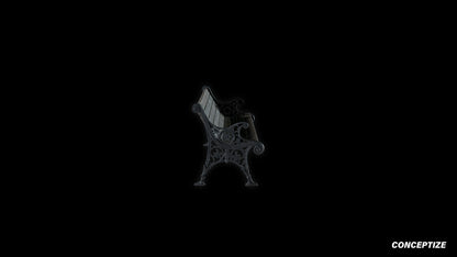 neo gothic bench meticulously handcrafted gothic 3D prop PBR textured asset Blender Maya 3ds Max Houdini Unreal Engine