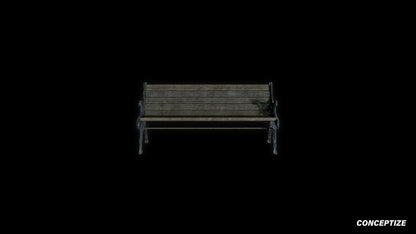 neo gothic bench meticulously handcrafted gothic 3D prop PBR textured asset Blender Maya 3ds Max Houdini Unreal Engine