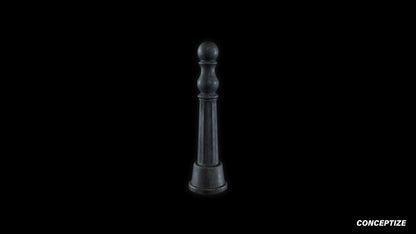 neo gothic bollard meticulously handcrafted gothic street 3D prop PBR asset Blender Maya 3ds Max Houdini Unreal Engine