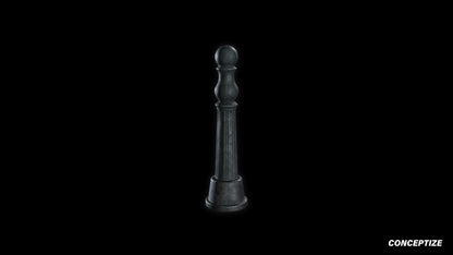 neo gothic bollard meticulously handcrafted gothic street 3D prop PBR asset Blender Maya 3ds Max Houdini Unreal Engine