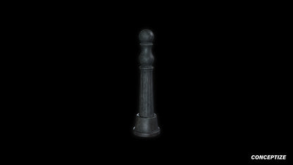 neo gothic bollard meticulously handcrafted gothic street 3D prop PBR asset Blender Maya 3ds Max Houdini Unreal Engine