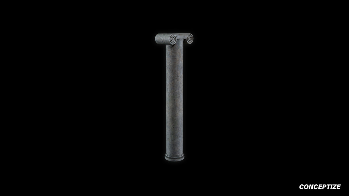 neo gothic column meticulously handcrafted gothic architectural 3D prop PBR asset Blender Maya 3ds Max Houdini Unreal Engine