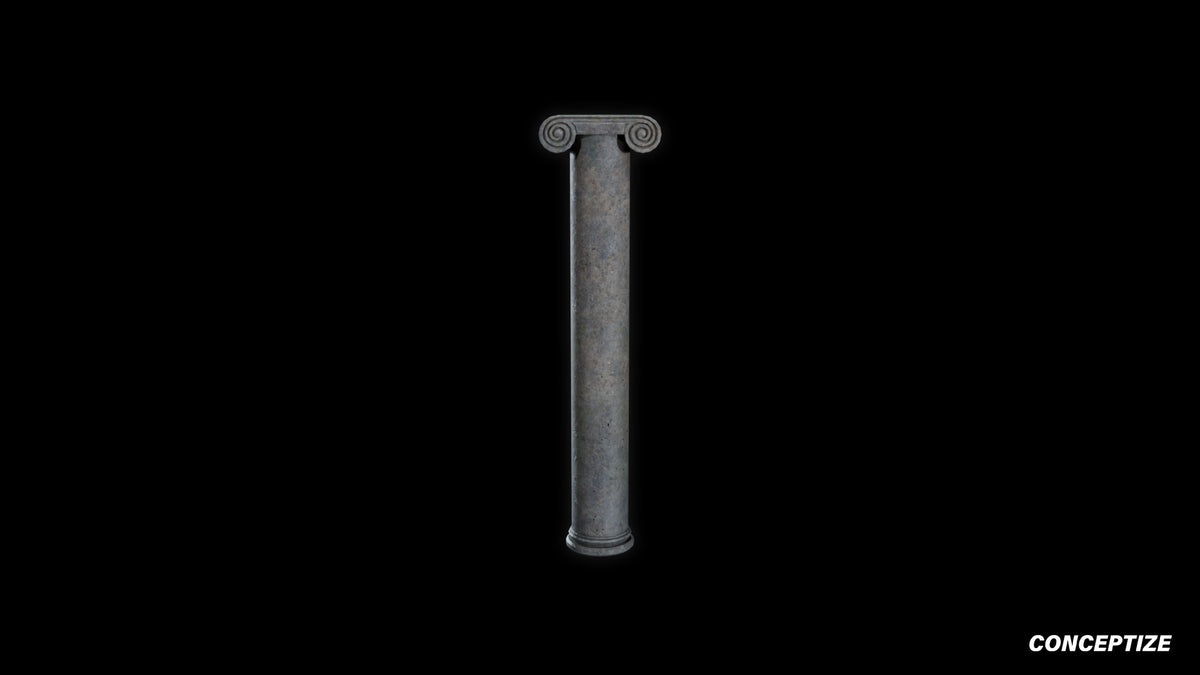 neo gothic column meticulously handcrafted gothic architectural 3D prop PBR asset Blender Maya 3ds Max Houdini Unreal Engine