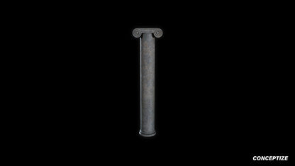 neo gothic column meticulously handcrafted gothic architectural 3D prop PBR asset Blender Maya 3ds Max Houdini Unreal Engine