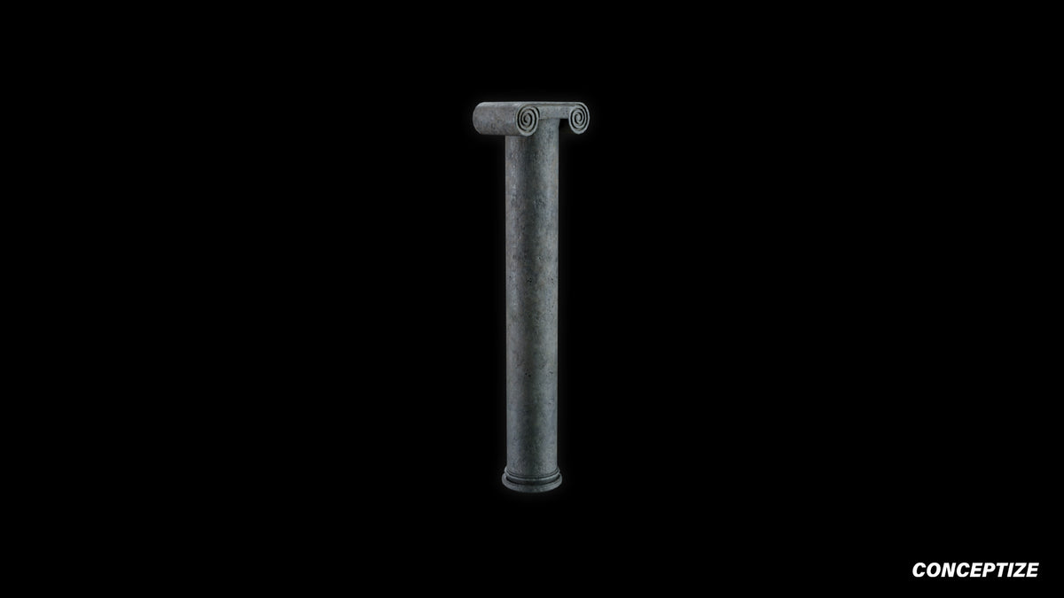 neo gothic column meticulously handcrafted gothic architectural 3D prop PBR asset Blender Maya 3ds Max Houdini Unreal Engine