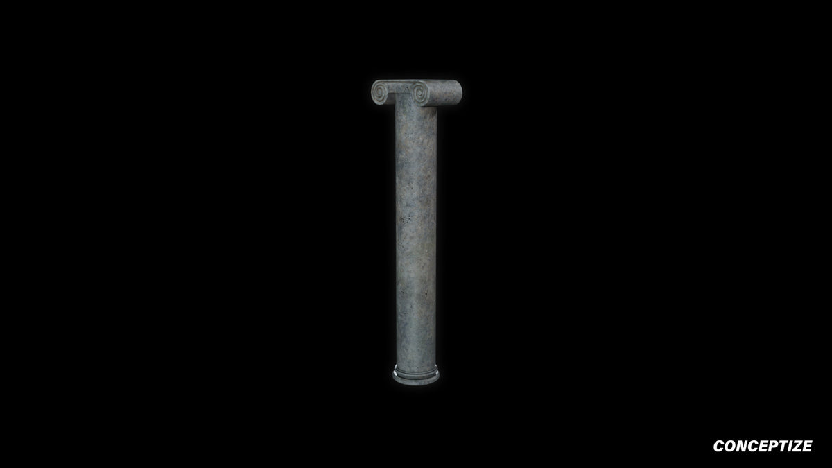 neo gothic column meticulously handcrafted gothic architectural 3D prop PBR asset Blender Maya 3ds Max Houdini Unreal Engine