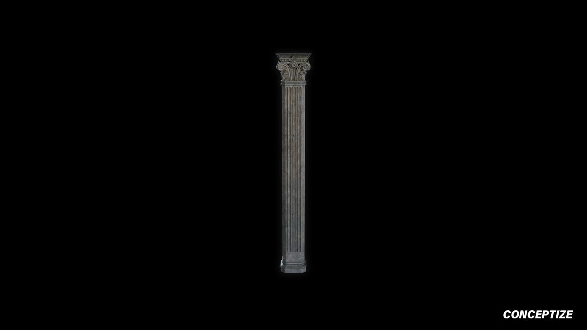 neo gothic column meticulously handcrafted gothic architectural 3D prop PBR asset Blender Maya 3ds Max Houdini Unreal Engine