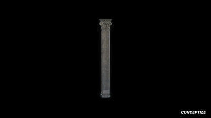 neo gothic column meticulously handcrafted gothic architectural 3D prop PBR asset Blender Maya 3ds Max Houdini Unreal Engine