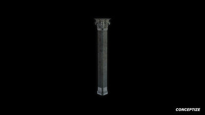 neo gothic column meticulously handcrafted gothic architectural 3D prop PBR asset Blender Maya 3ds Max Houdini Unreal Engine