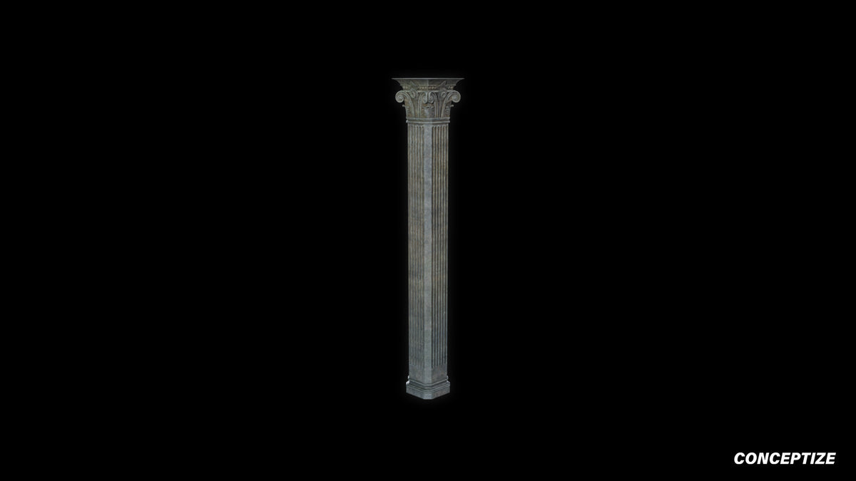neo gothic column meticulously handcrafted gothic architectural 3D prop PBR asset Blender Maya 3ds Max Houdini Unreal Engine