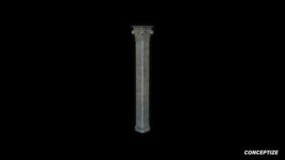neo gothic column meticulously handcrafted gothic architectural 3D prop PBR asset Blender Maya 3ds Max Houdini Unreal Engine