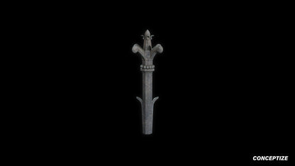 neo gothic finial meticulously handcrafted gothic rooftop ornament PBR 3D asset Blender Maya 3ds Max Houdini Unreal Engine