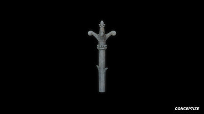 neo gothic finial meticulously handcrafted gothic rooftop ornament PBR 3D asset Blender Maya 3ds Max Houdini Unreal Engine
