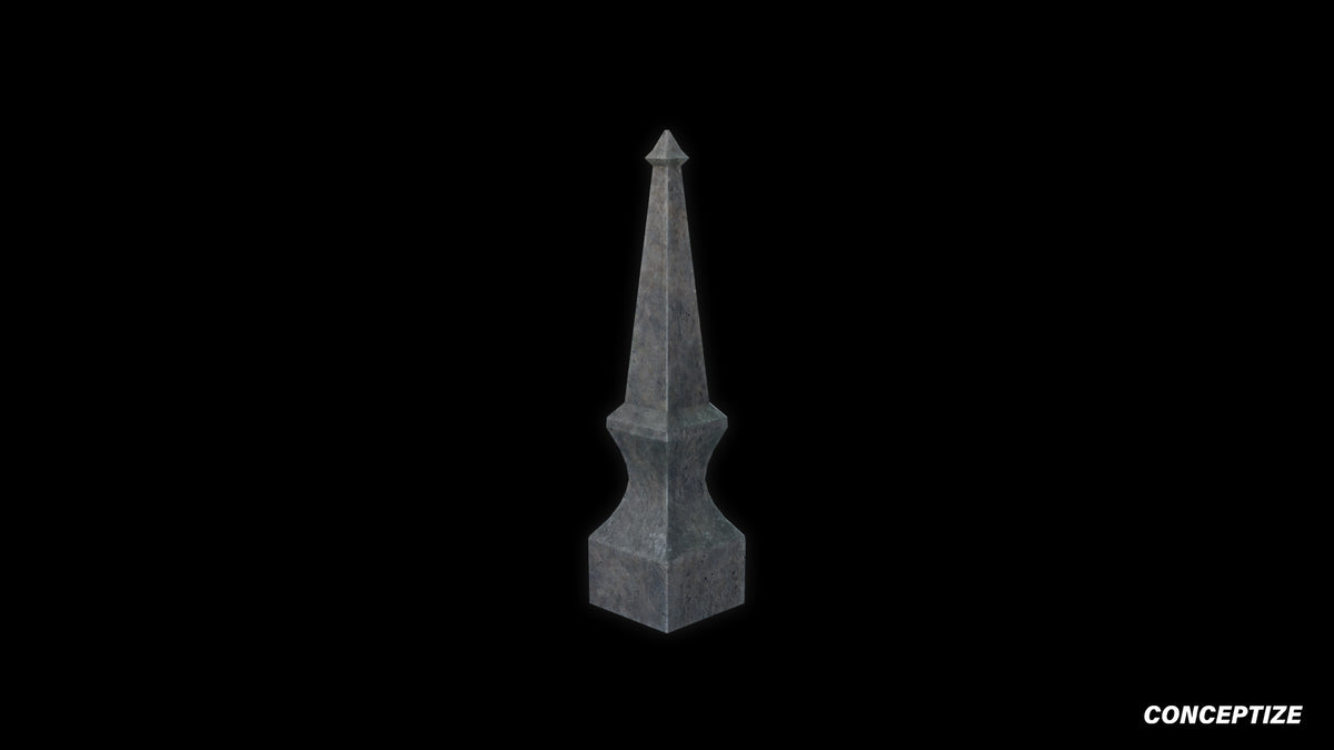 neo gothic finial meticulously handcrafted gothic rooftop ornament PBR 3D asset Blender Maya 3ds Max Houdini Unreal Engine
