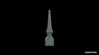 neo gothic finial meticulously handcrafted gothic rooftop ornament PBR 3D asset Blender Maya 3ds Max Houdini Unreal Engine