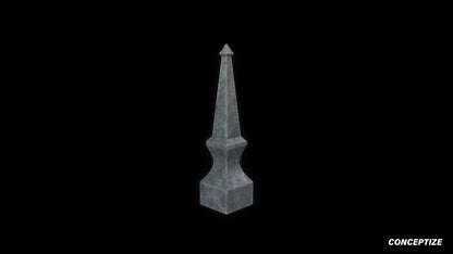 neo gothic finial meticulously handcrafted gothic rooftop ornament PBR 3D asset Blender Maya 3ds Max Houdini Unreal Engine
