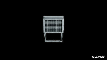 neo gothic mounted HVAC meticulously handcrafted gothic mechanical 3D prop PBR asset Blender Maya 3ds Max Houdini Unreal Engine