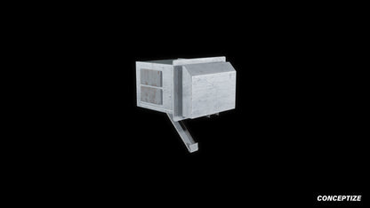 neo gothic mounted HVAC meticulously handcrafted gothic mechanical 3D prop PBR asset Blender Maya 3ds Max Houdini Unreal Engine