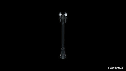 neo gothic lamp post meticulously handcrafted gothic street light 3D prop PBR asset Blender Maya 3ds Max Houdini Unreal Engine