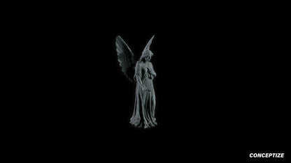 neo gothic angel statue meticulously handcrafted gothic sculpture 3D prop PBR asset Blender Maya 3ds Max Houdini Unreal Engine