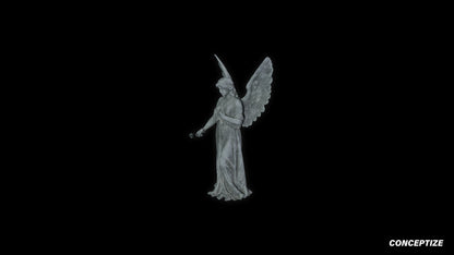 neo gothic angel statue meticulously handcrafted gothic sculpture 3D prop PBR asset Blender Maya 3ds Max Houdini Unreal Engine