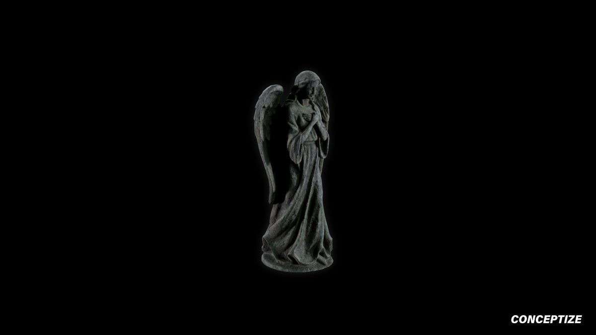neo gothic angel statue meticulously handcrafted gothic sculpture 3D prop PBR asset Blender Maya 3ds Max Houdini Unreal Engine