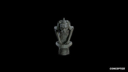 neo gothic gargoyle statue meticulously handcrafted gothic sculpture 3D prop PBR asset Blender Maya 3ds Max Houdini Unreal Engine