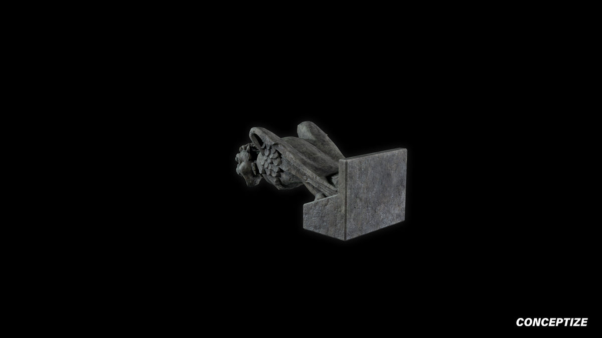 neo gothic gargoyle statue meticulously handcrafted gothic sculpture 3D prop PBR asset Blender Maya 3ds Max Houdini Unreal Engine