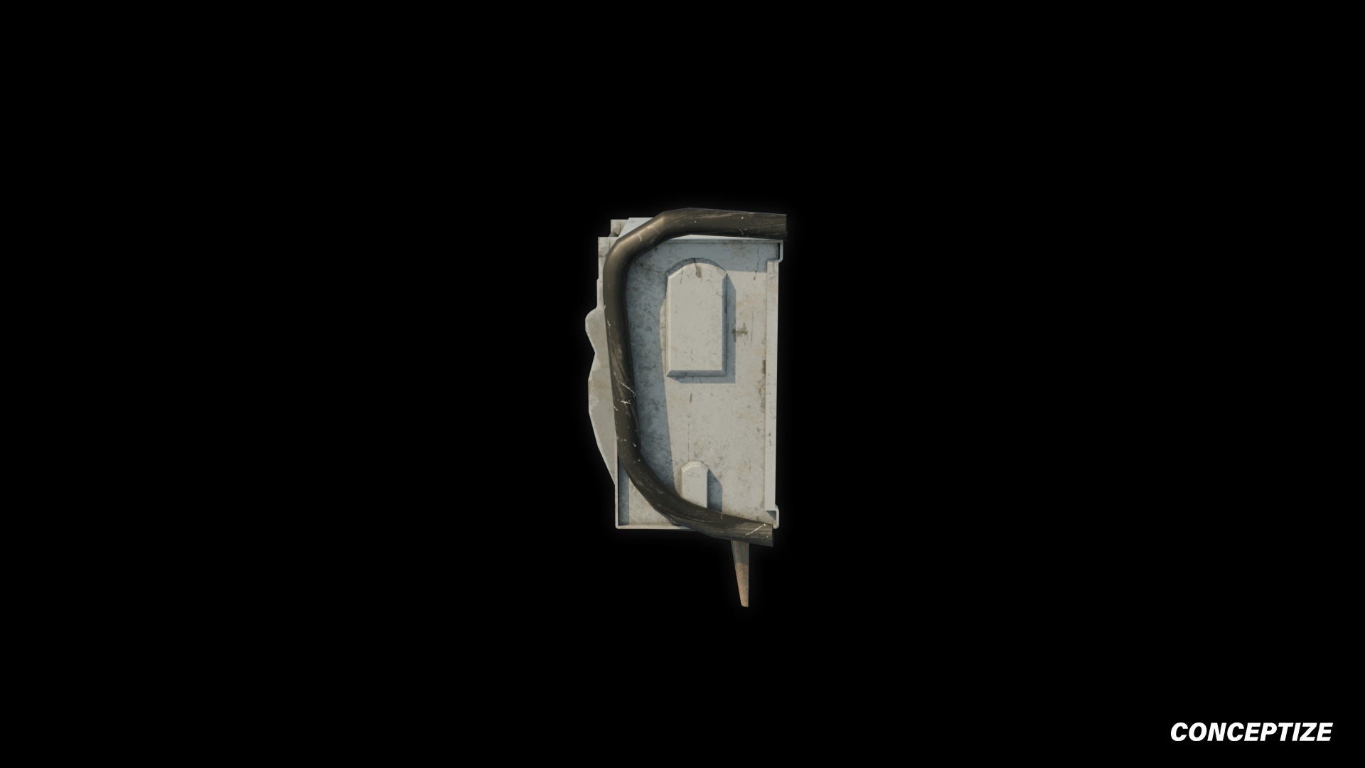South Korean air conditioner HVAC aircon 3D model meticulously handcrafted PBR textured optimized Blender Unreal Engine urban rooftop environments