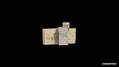 Korean noodle cardboard packages 3D model meticulously handcrafted PBR textured optimized Blender Unreal Engine food store convenience environments