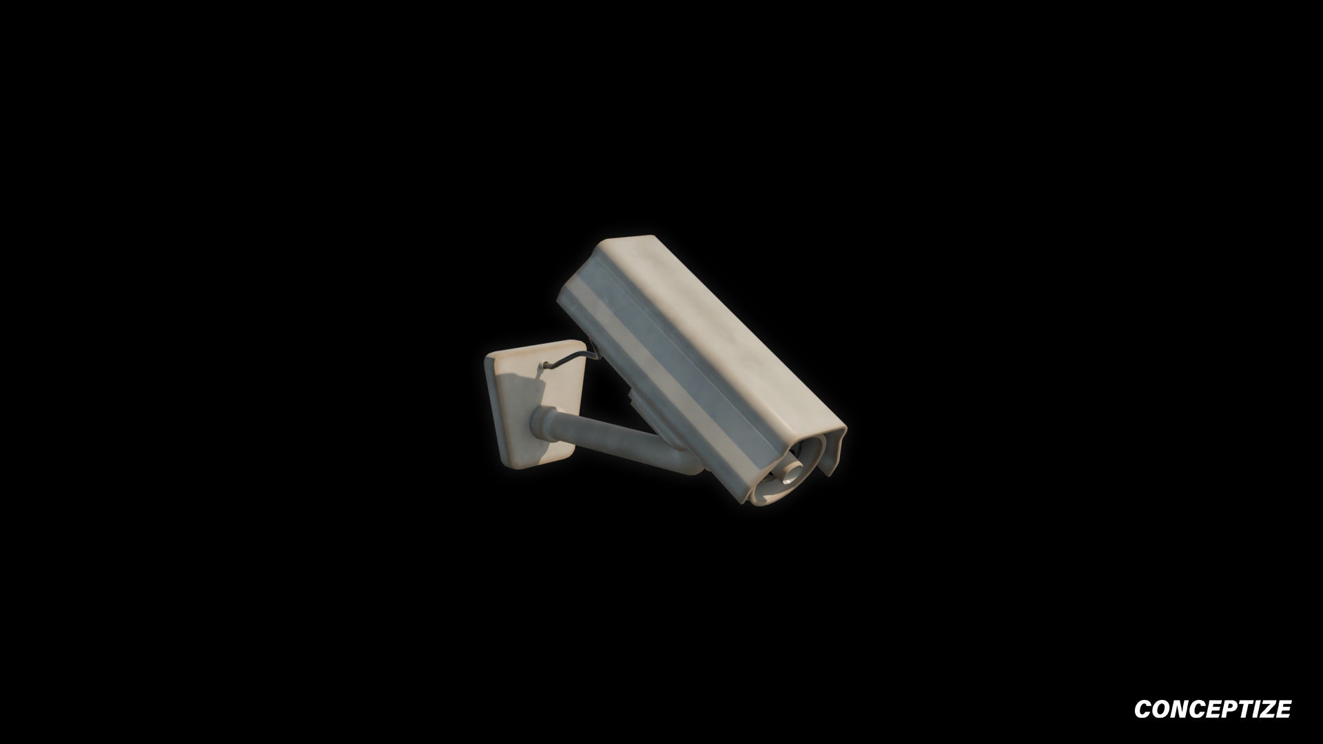 Korean CCTV security camera 3D model meticulously handcrafted PBR textured optimized Blender Unreal Engine urban surveillance public safety environments