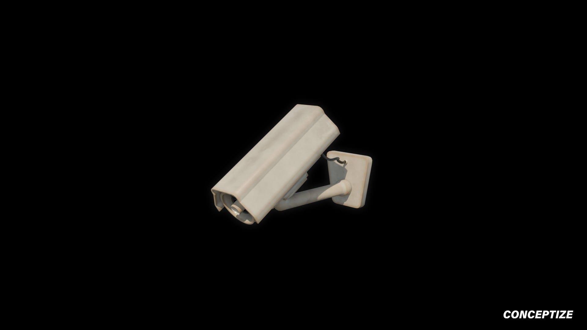 Korean CCTV security camera 3D model meticulously handcrafted PBR textured optimized Blender Unreal Engine urban surveillance public safety environments