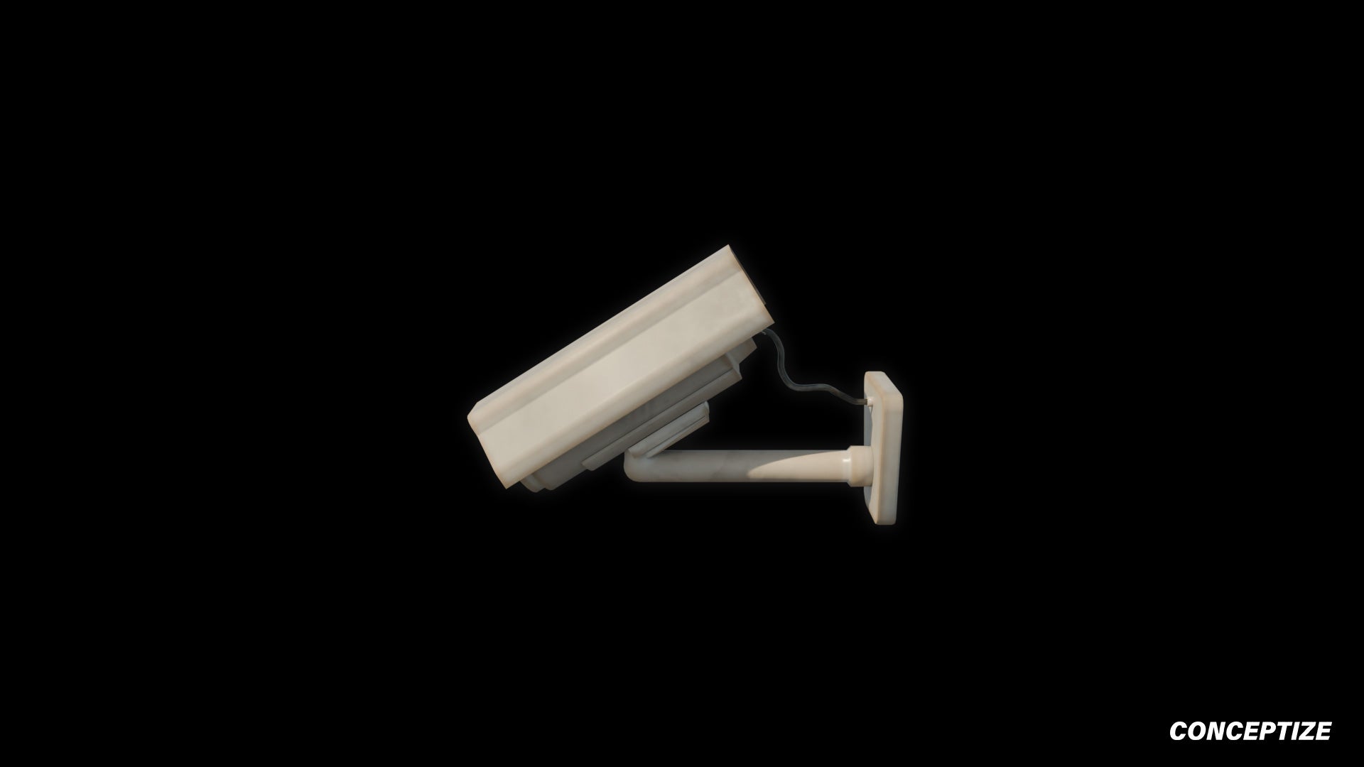 Korean CCTV security camera 3D model meticulously handcrafted PBR textured optimized Blender Unreal Engine urban surveillance public safety environments