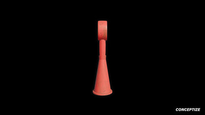 Korean cone 3D model meticulously handcrafted PBR textured optimized Blender Unreal Engine urban street construction traffic environments