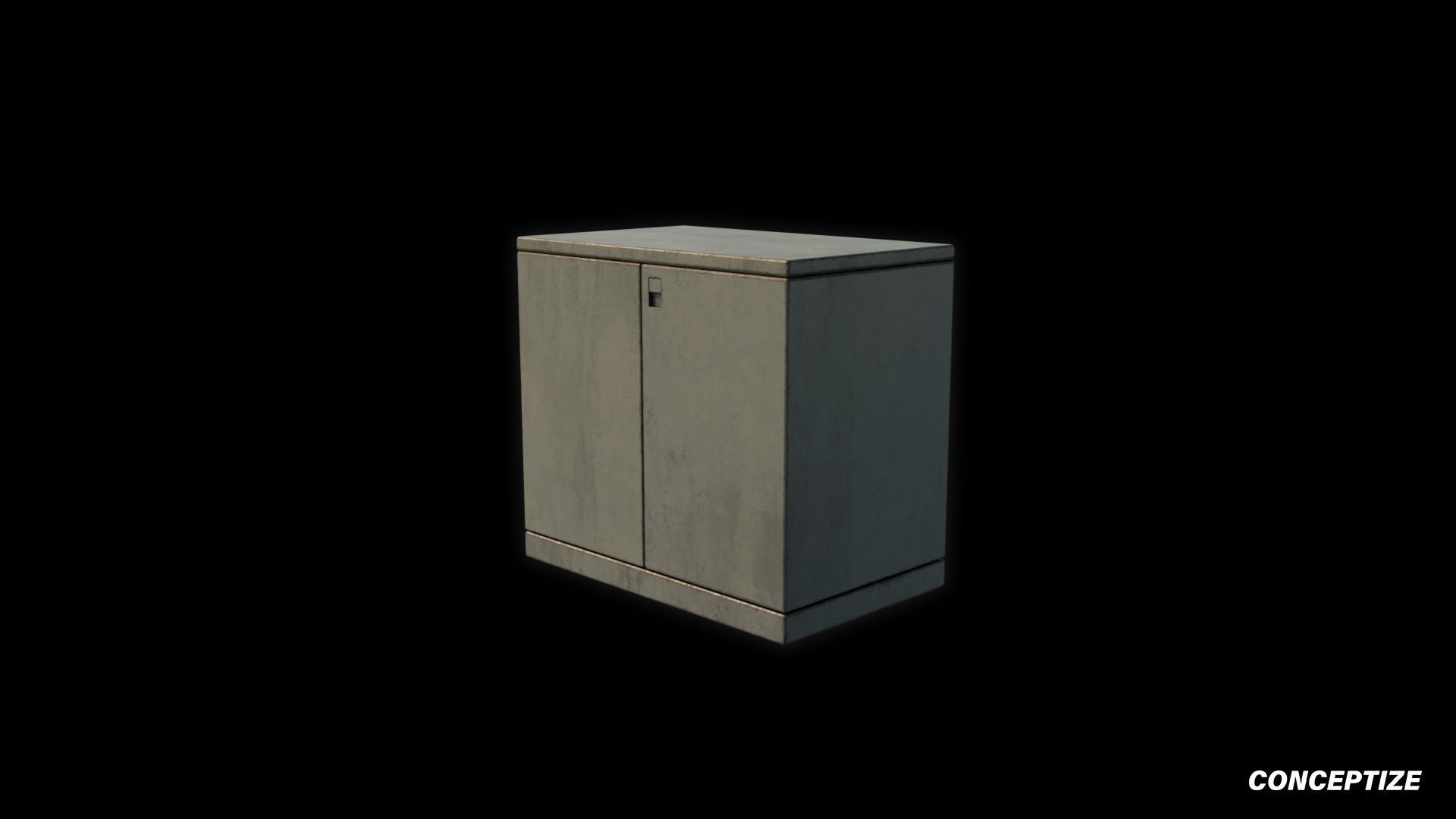Korean electric street box unit 3D model meticulously handcrafted PBR textured optimized Blender Unreal Engine urban industrial utility environments