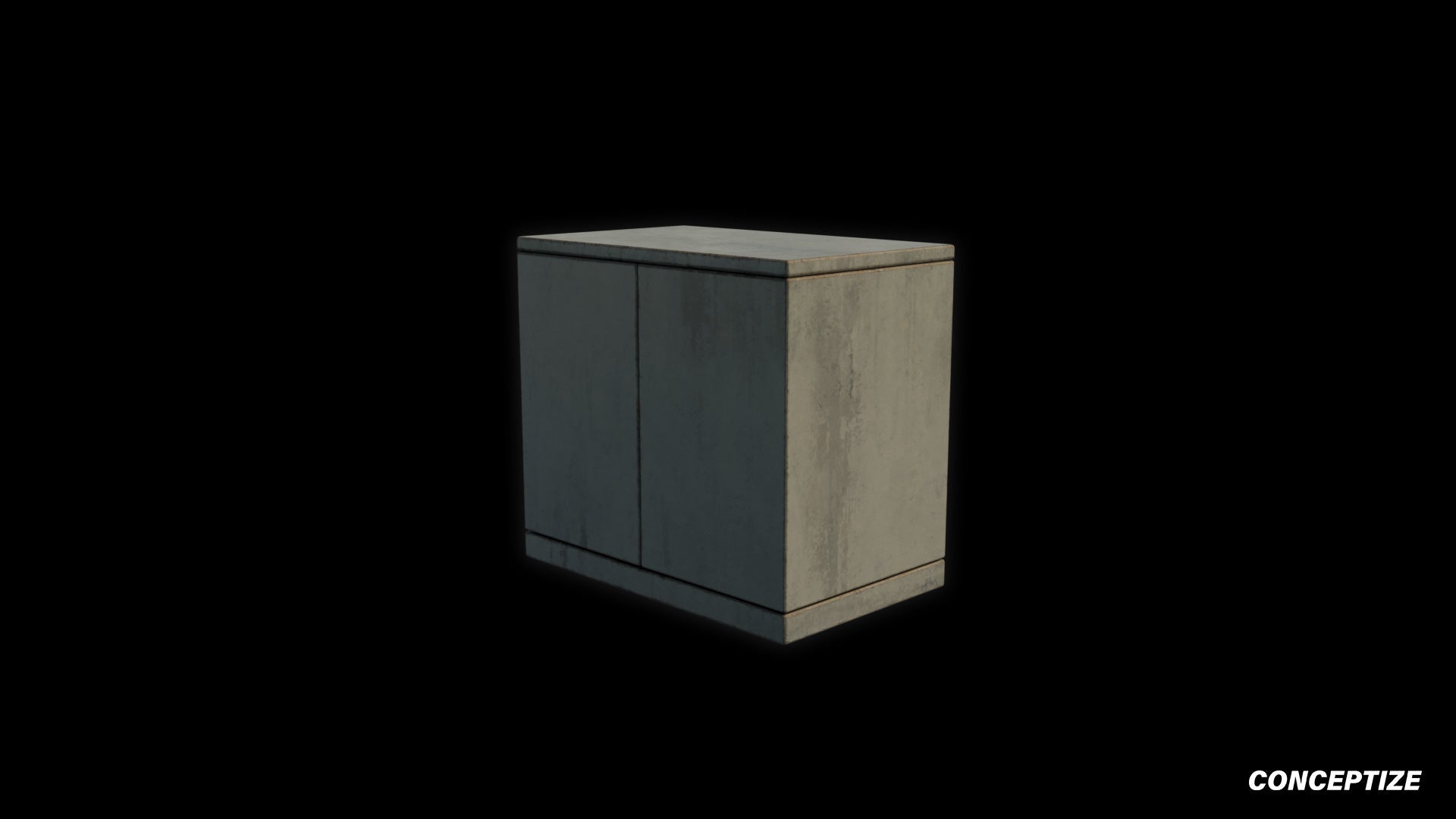 Korean electric street box unit 3D model meticulously handcrafted PBR textured optimized Blender Unreal Engine urban industrial utility environments
