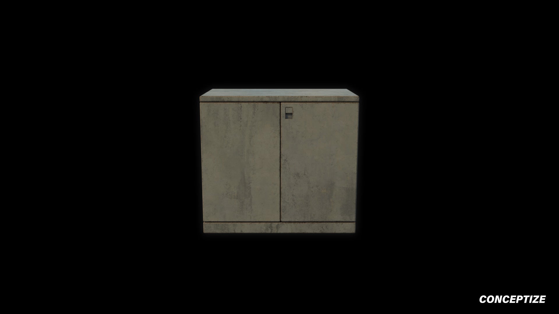 Korean electric street box unit 3D model meticulously handcrafted PBR textured optimized Blender Unreal Engine urban industrial utility environments