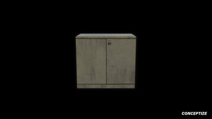 Korean electric street box unit 3D model meticulously handcrafted PBR textured optimized Blender Unreal Engine urban industrial utility environments