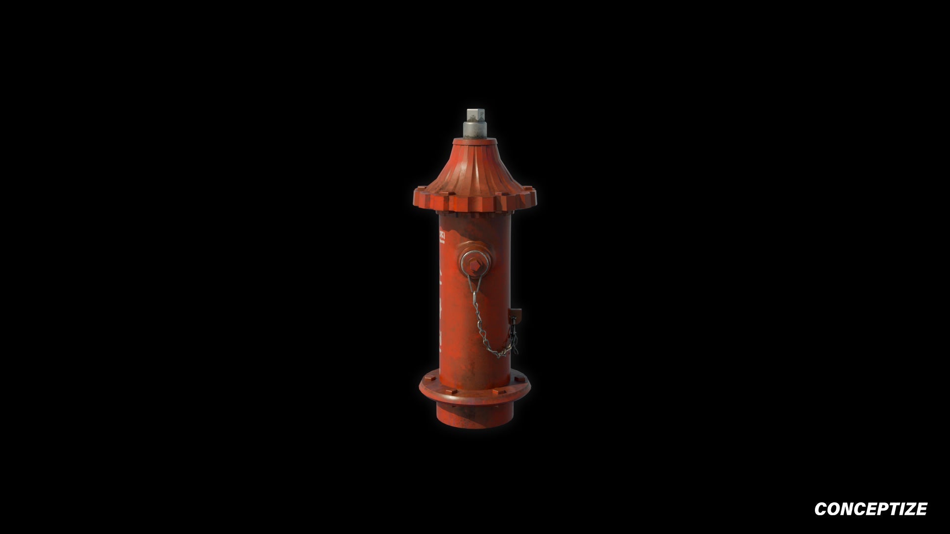 Korean fire hydrant 3D model meticulously handcrafted PBR textured optimized Blender Unreal Engine urban streets public safety environments
