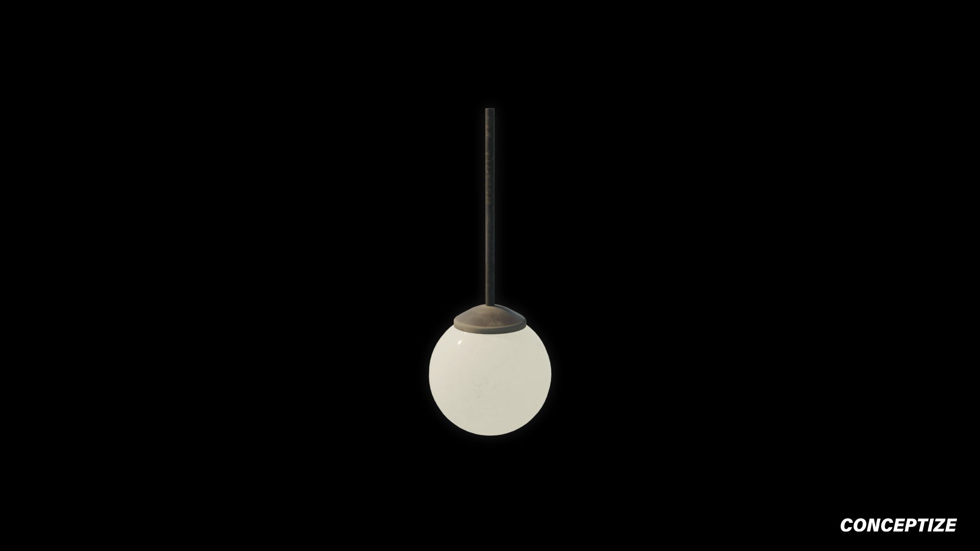 Korean oval light 3D model meticulously handcrafted PBR textured optimized Blender Unreal Engine urban streets signage architectural environments