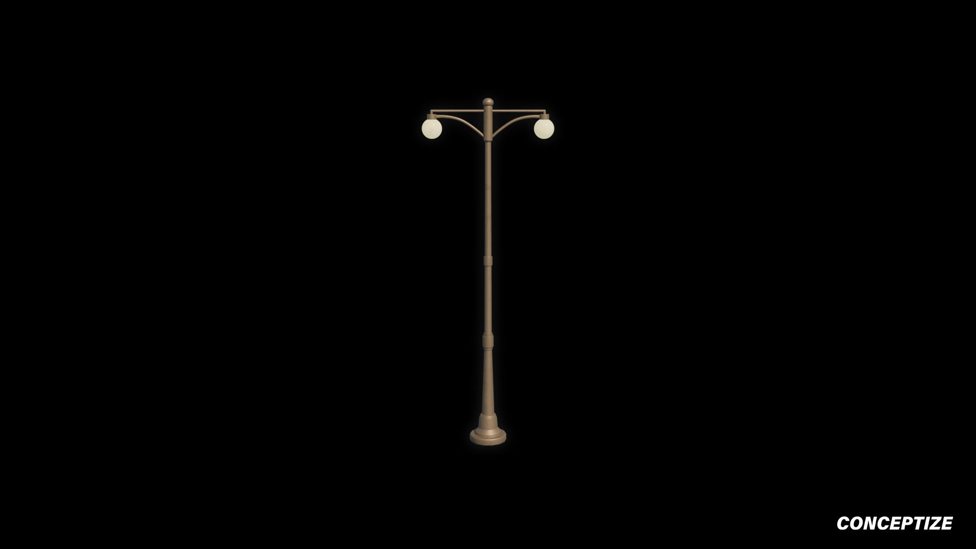 Korean light pole 3D model meticulously handcrafted PBR textured optimized Blender Unreal Engine urban streets public lighting environments