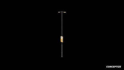 Korean light pole 3D model meticulously handcrafted PBR textured optimized Blender Unreal Engine urban streets public lighting environments