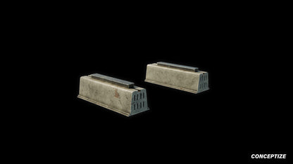 on ground air conditioner stand south korea japan pbr 3d asset blender unreal engine urban prop