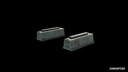 on ground air conditioner stand south korea japan pbr 3d asset blender unreal engine urban prop