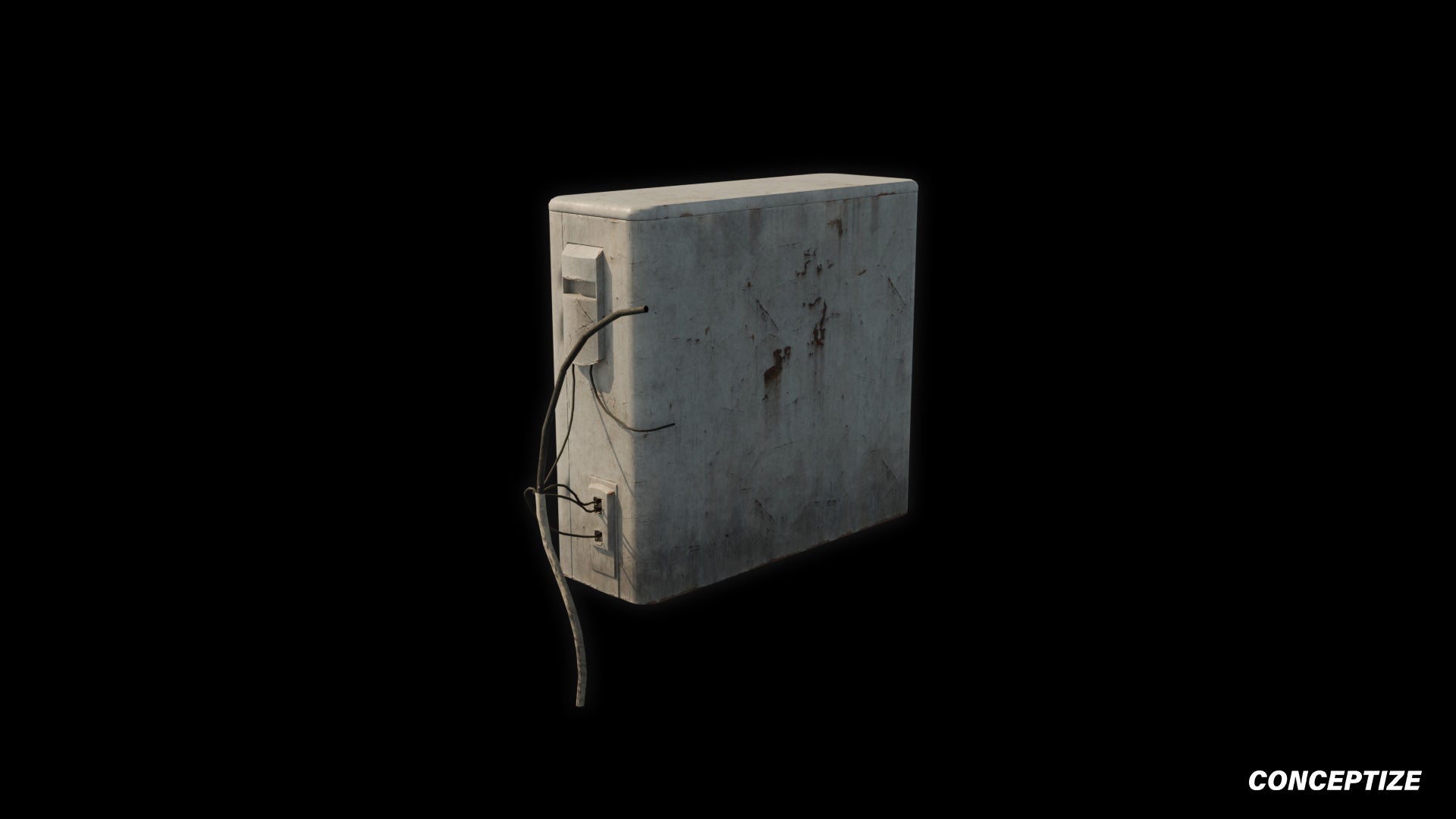 seoul air conditioner 3d asset pbr blender unreal engine korean urban prop