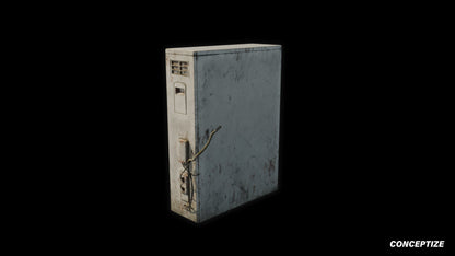 seoul antenna dish 3d asset pbr blender unreal engine rooftop balcony urban prop