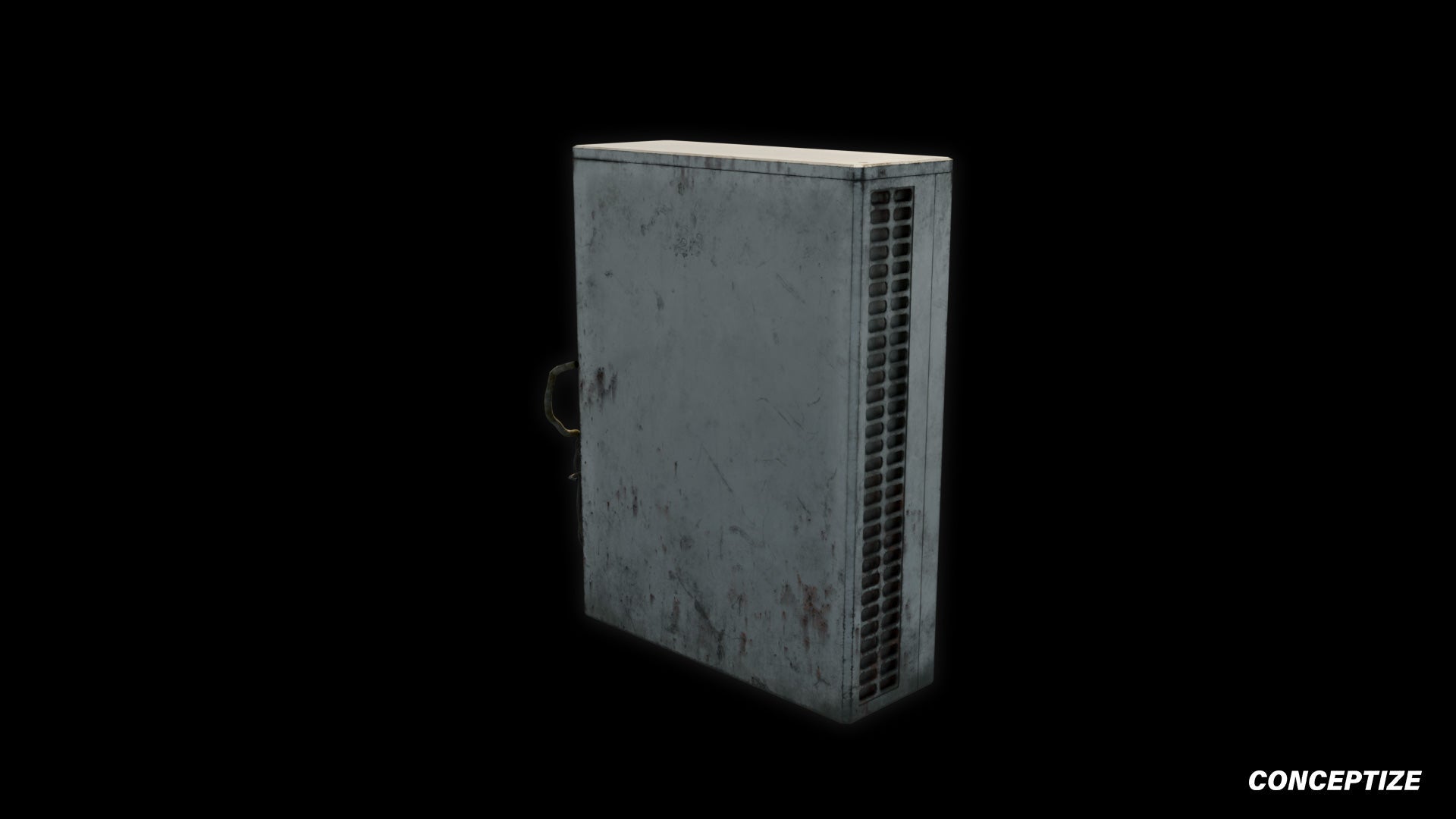 seoul antenna dish 3d asset pbr blender unreal engine rooftop balcony urban prop